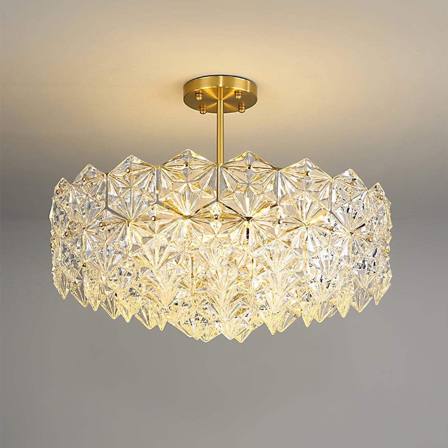 Snowflake Eclectic Crystal Chandelier