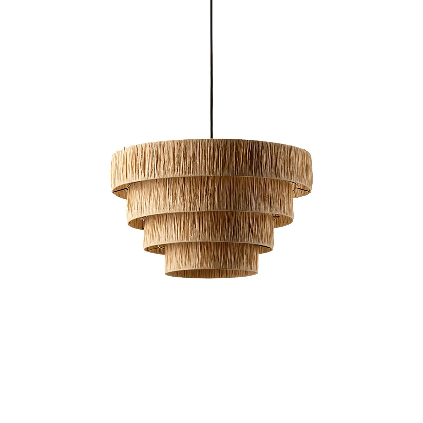 Straw Art Eclectic Metal Pendant Light