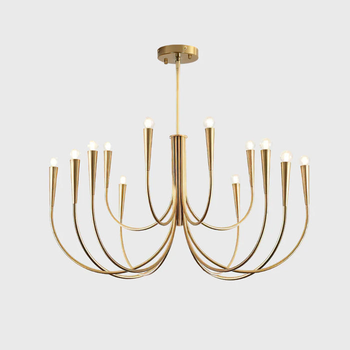 Swoop Arm Modern Crystal Chandelier