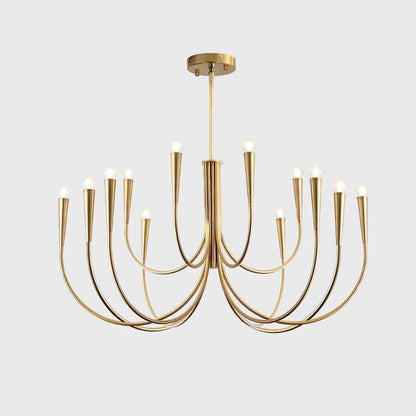 Swoop Arm Modern Crystal Chandelier