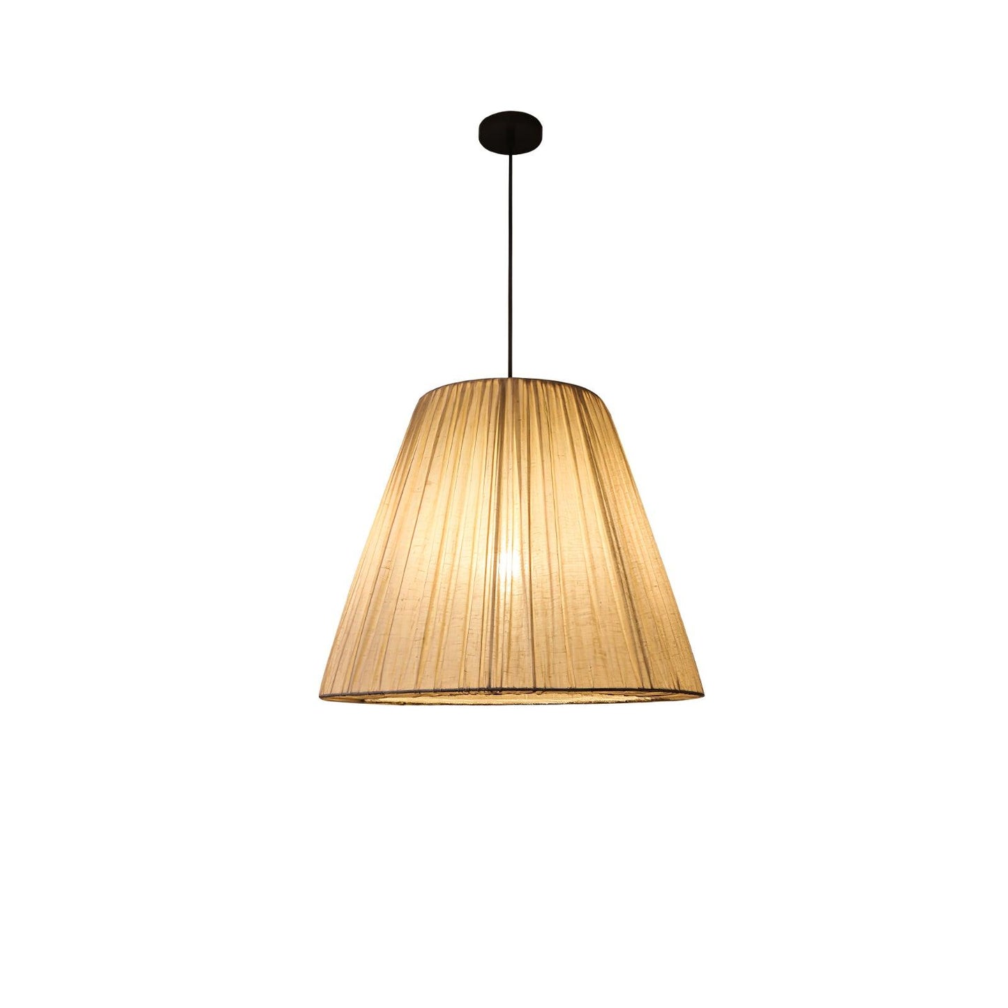 Textile Taper Contemporary Metal Pendant Lamp