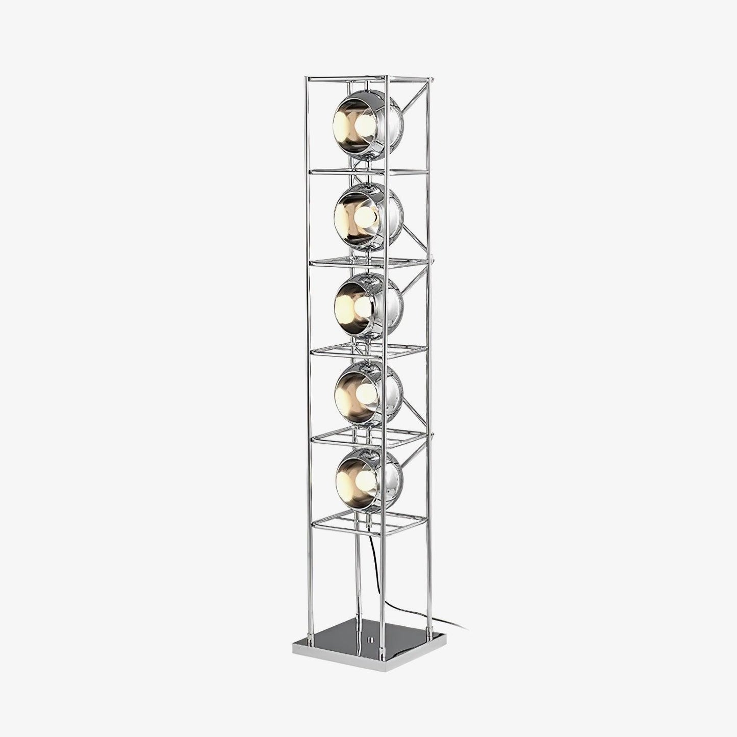 Tower of Spheres Modern Crystal Floor Lamp