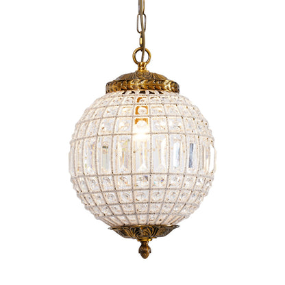 Gold Globe Traditional Metal Chandelier