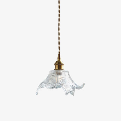 Transparent Rustic Crystal Pendant Light