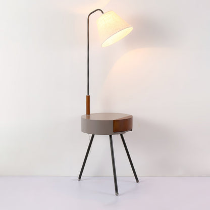 Tripod Fabric Modern Metal Floor Lamp