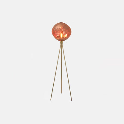 Lava Tripod Rock Eclectic Crystal Floor Lamp