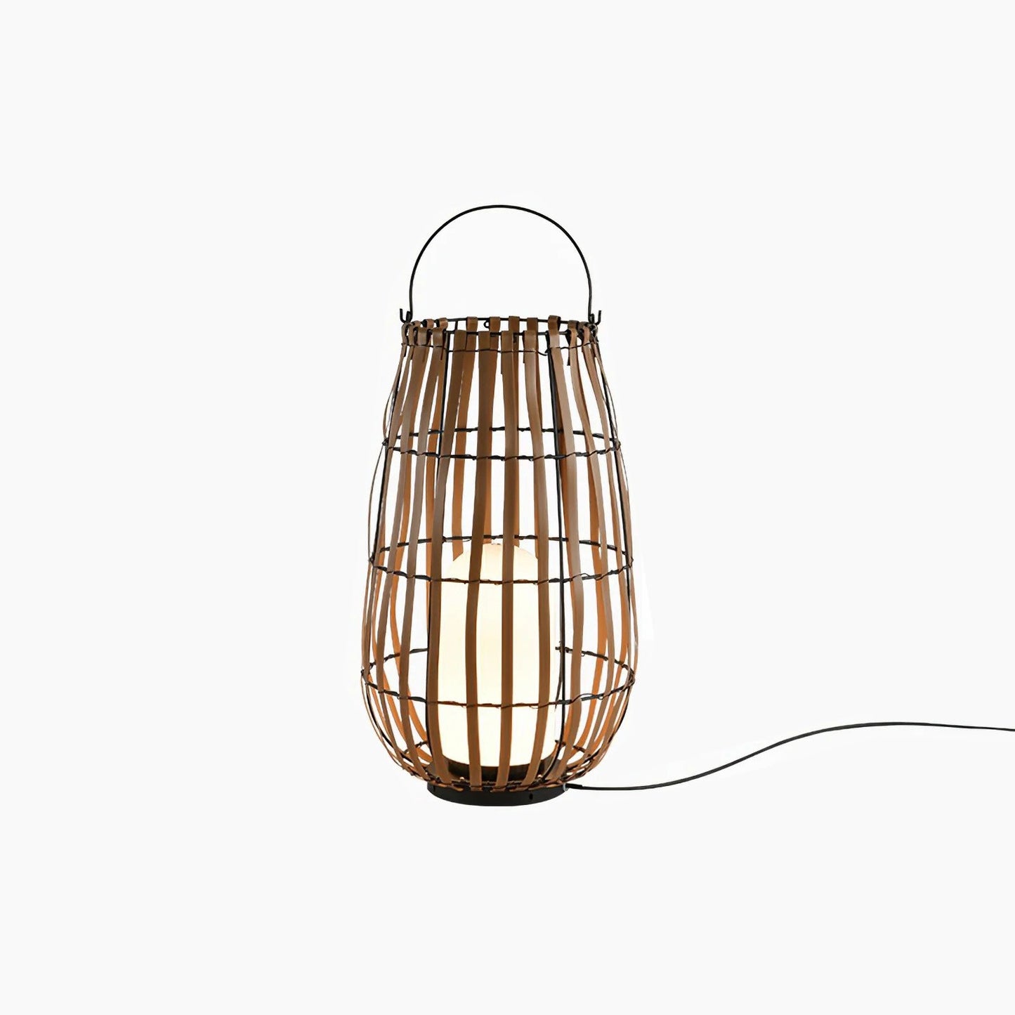 Tropic Braid Lantern Modern Metal Outdoor Lamp