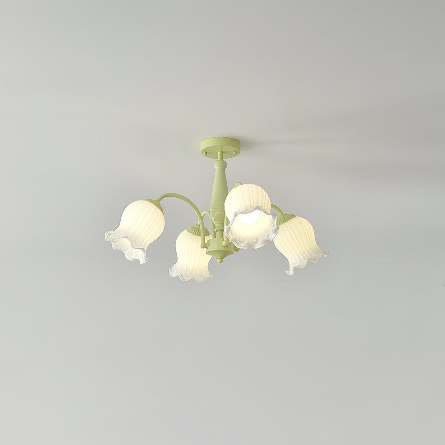 Trumpet Flower Minimalist Crystal Chandelier