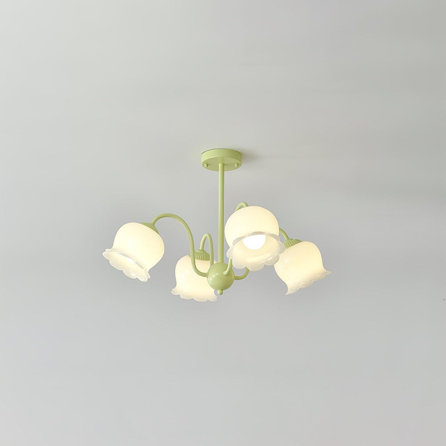 Trumpet Flower Minimalist Crystal Chandelier