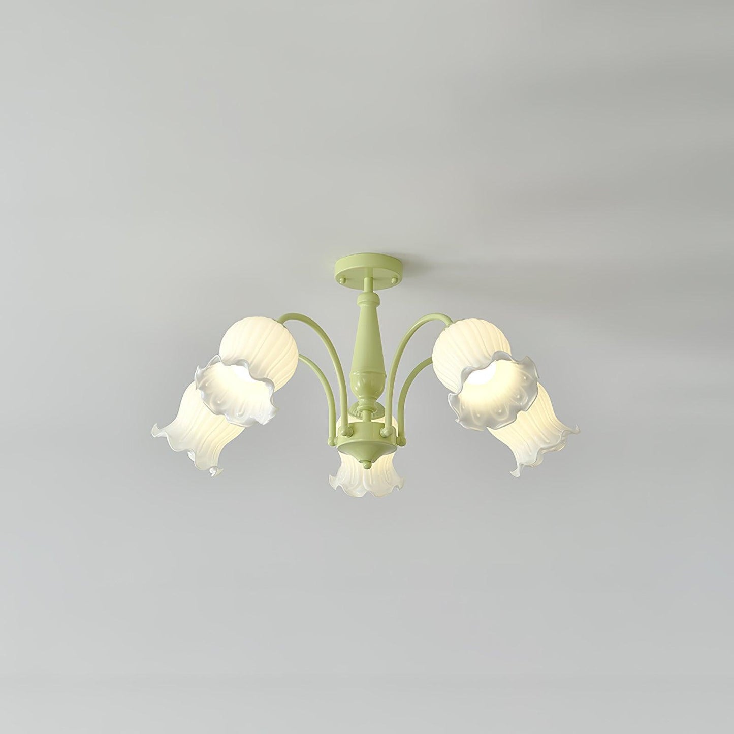 Trumpet Flower Minimalist Crystal Chandelier