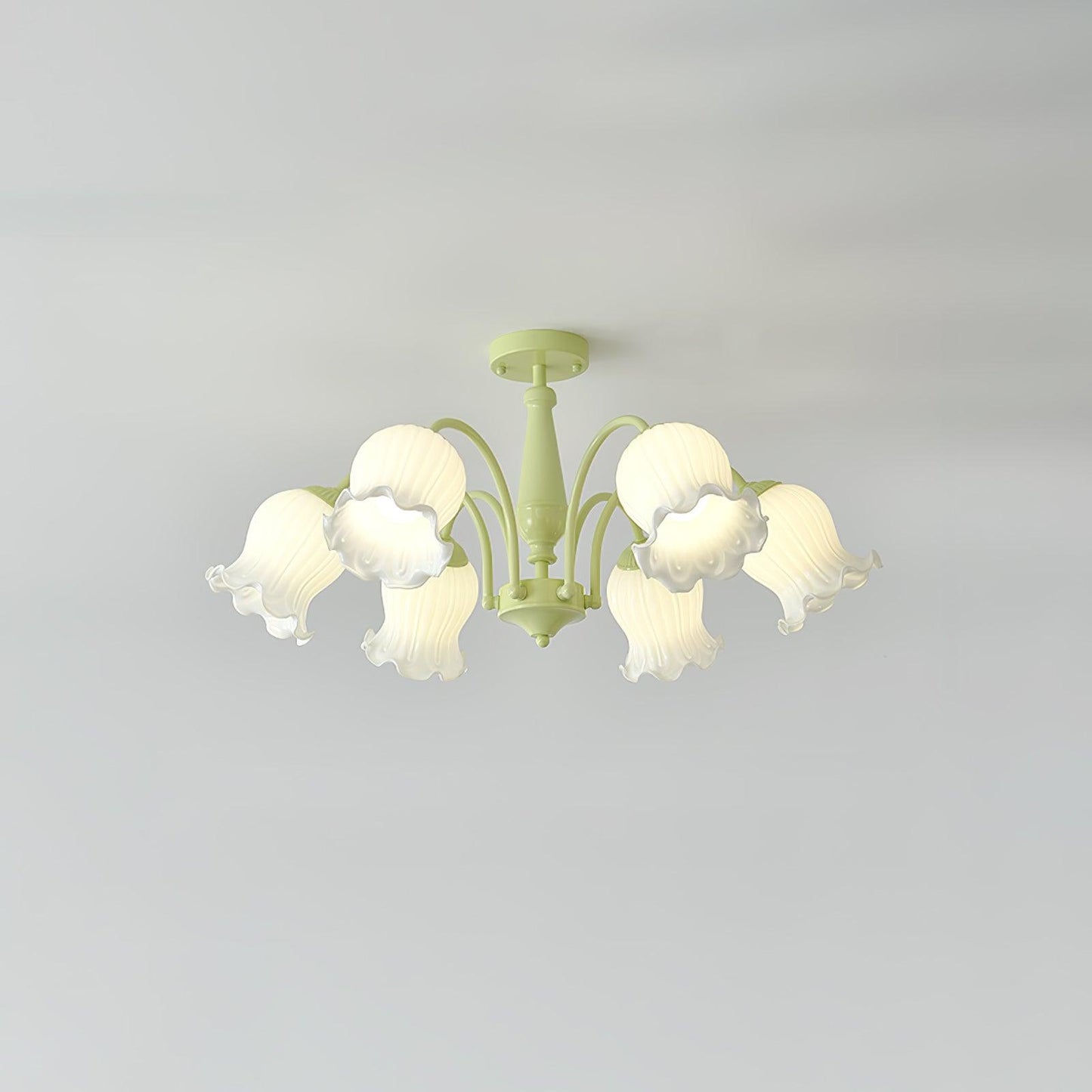 Trumpet Flower Minimalist Crystal Chandelier