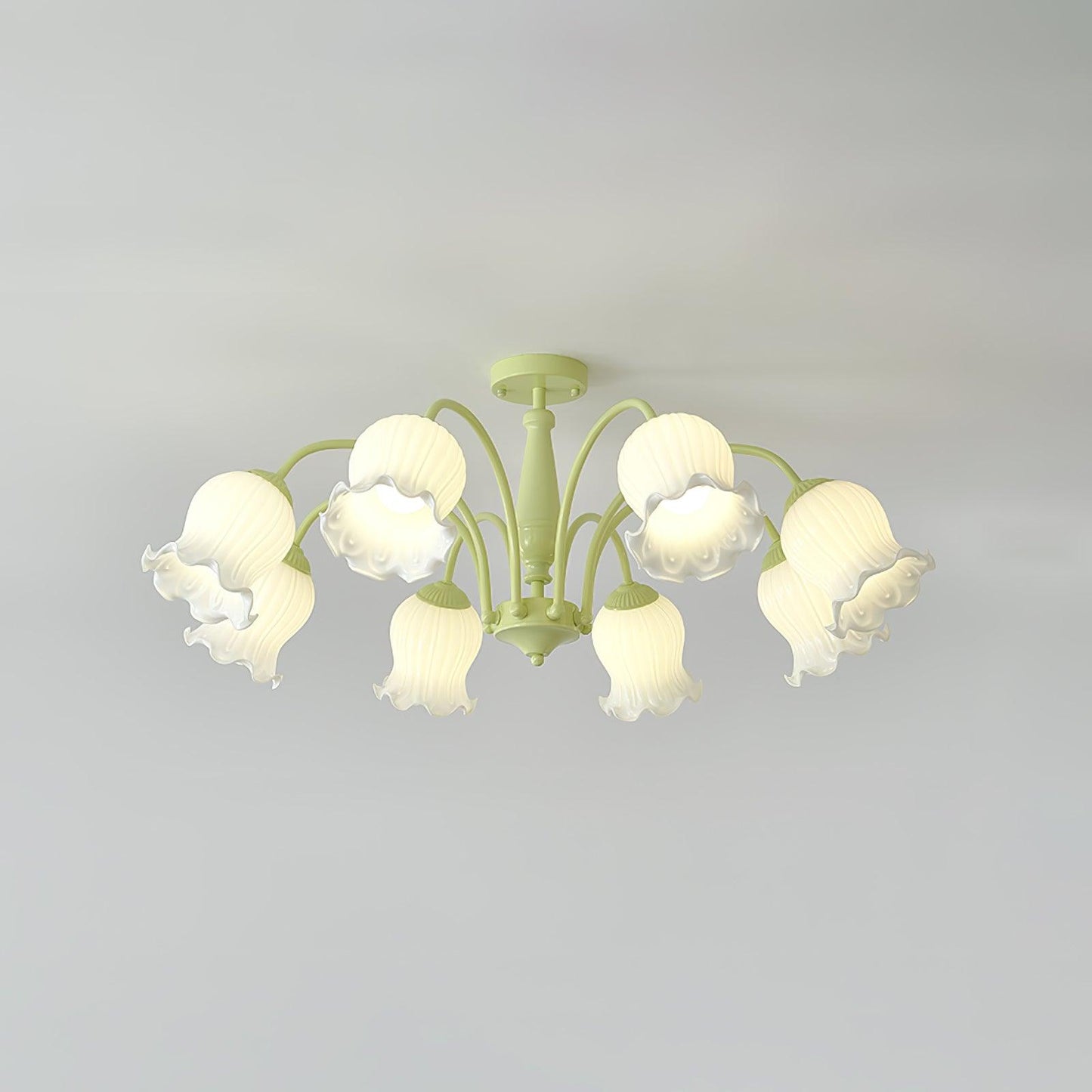 Trumpet Flower Minimalist Crystal Chandelier