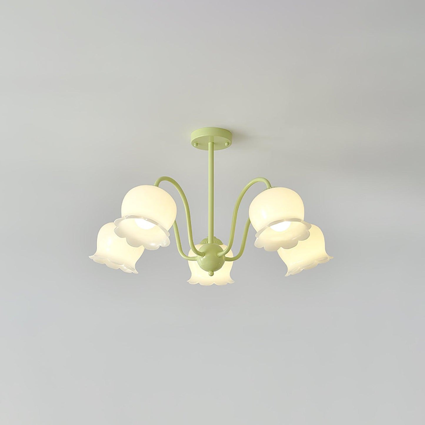 Trumpet Flower Minimalist Crystal Chandelier