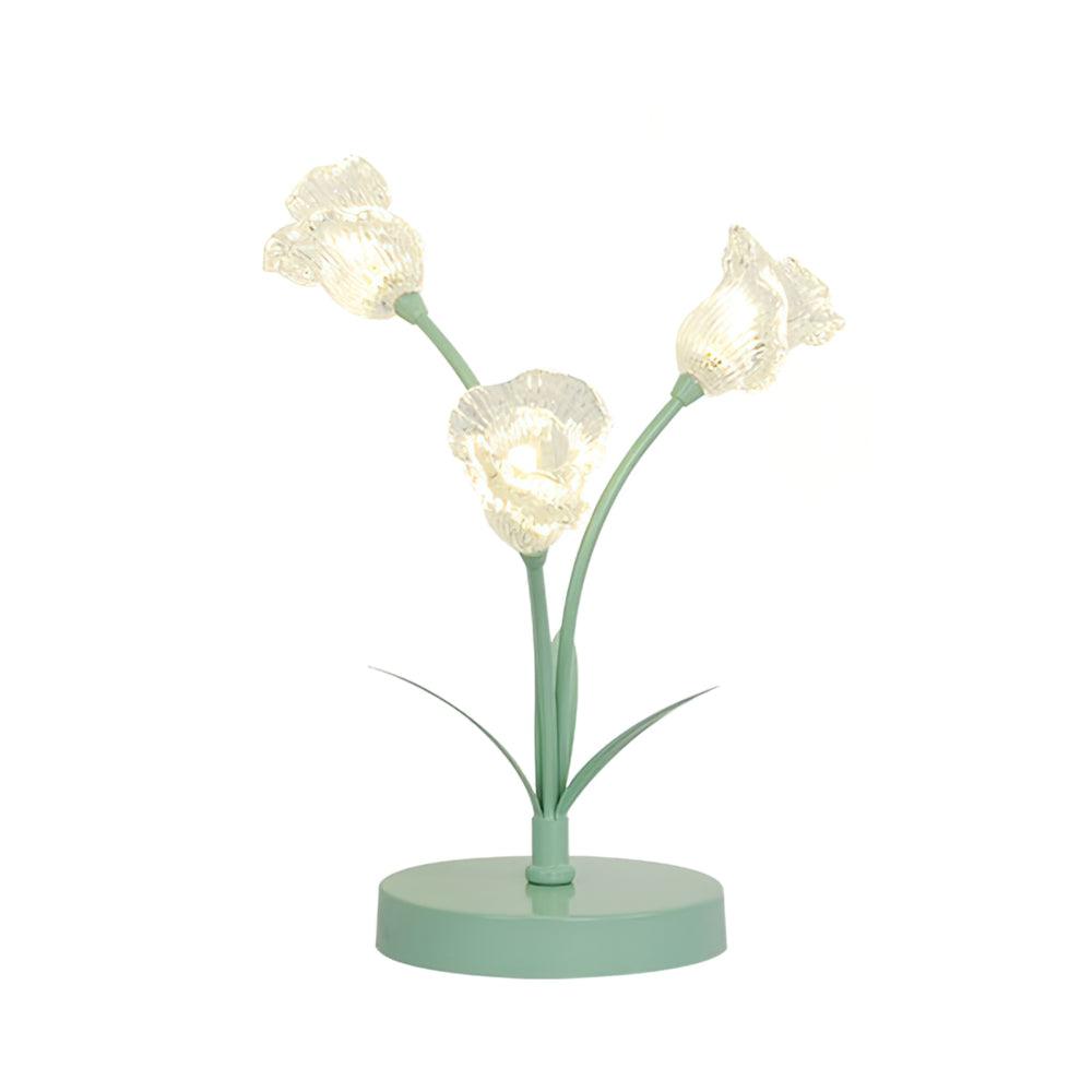 Tulip Flower Modern Crystal Table Lamp