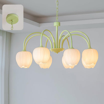 Tulip Matcha Modern Crystal Chandelier