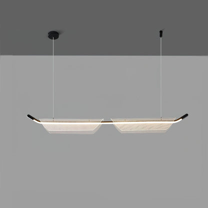 Two Boats Acrylic Contemporary Metal Pendant Light