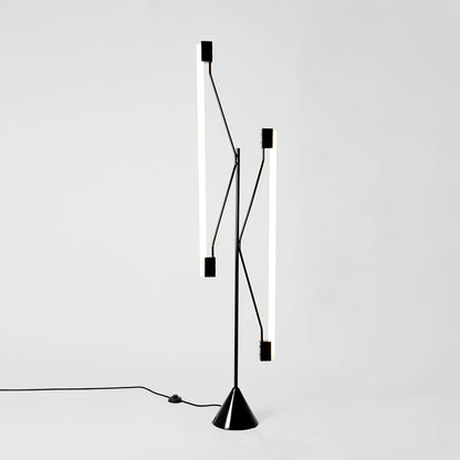 Two Tubes Modern Metal Floor Lamp