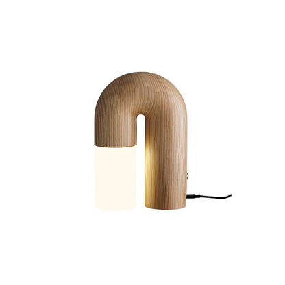 U Shaped Door Luxury Wood Table Lamp