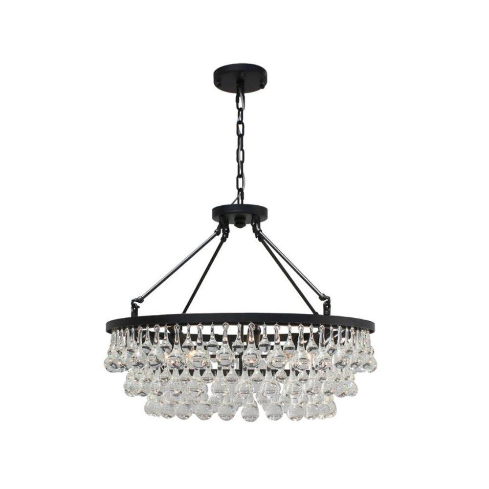 Unique Tiered Eclectic Crystal Chandelier