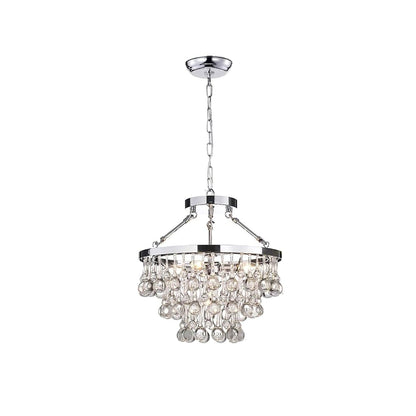 Unique Tiered Eclectic Crystal Chandelier