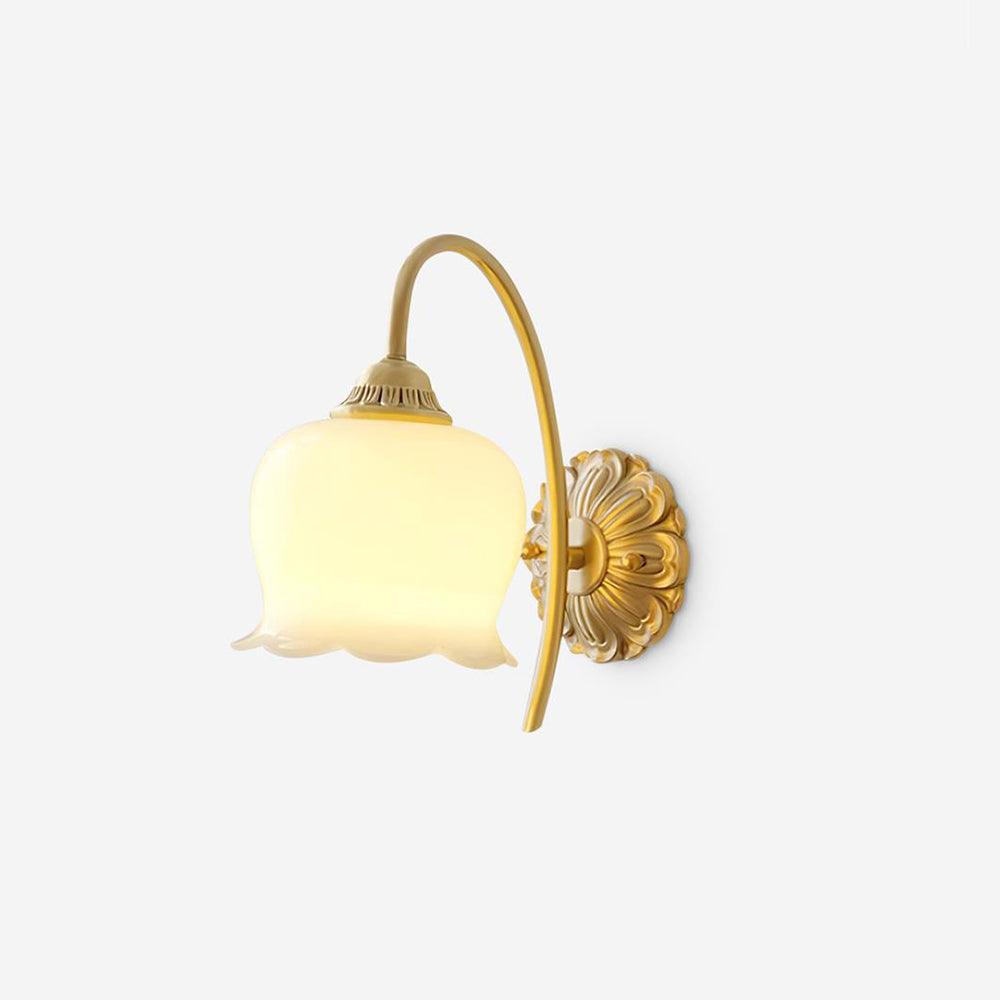 Valley Flower Classic Brass Wall Lamp