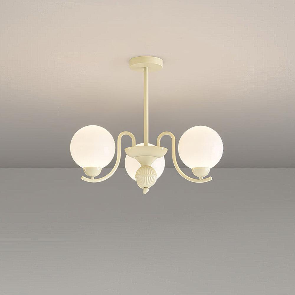 Vanilla Ball Minimalist Crystal Chandelier