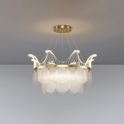 Vassar Crown Eclectic Crystal Chandelier