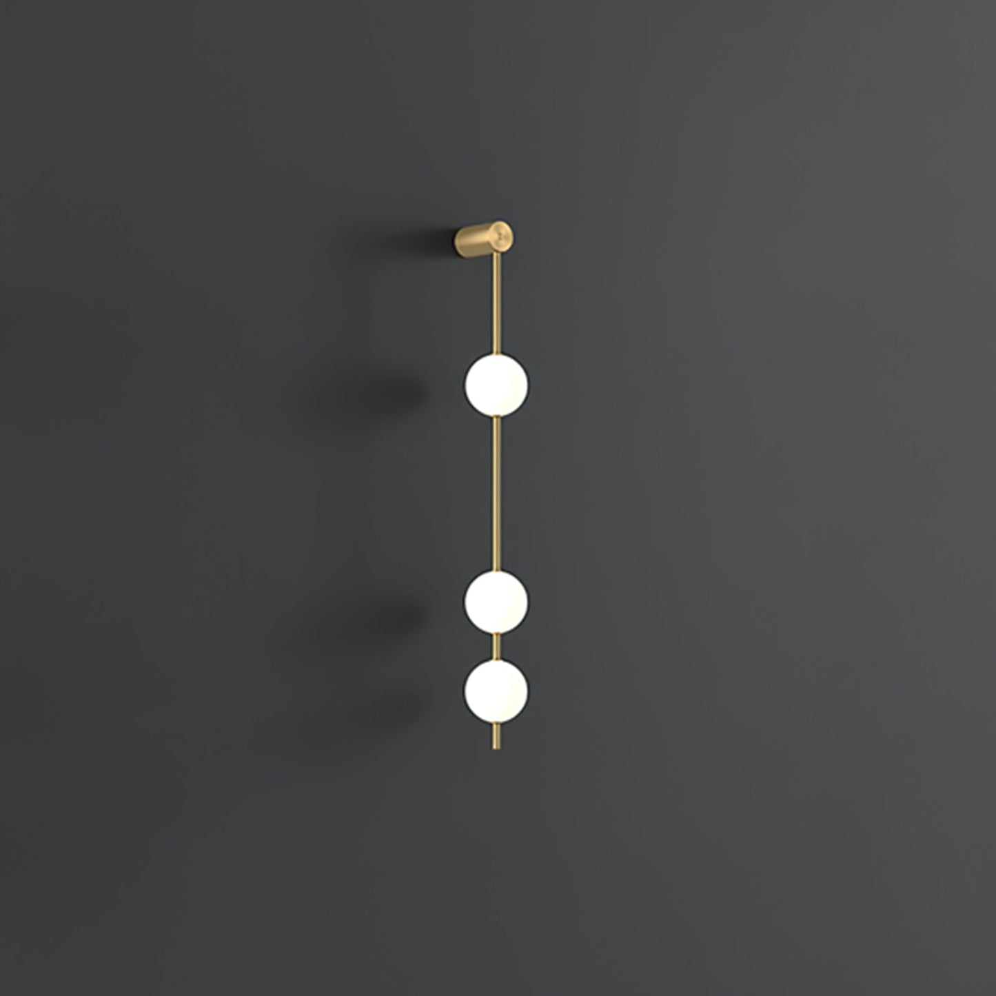 Vertical Balls Minimalist Crystal Wall Lamp