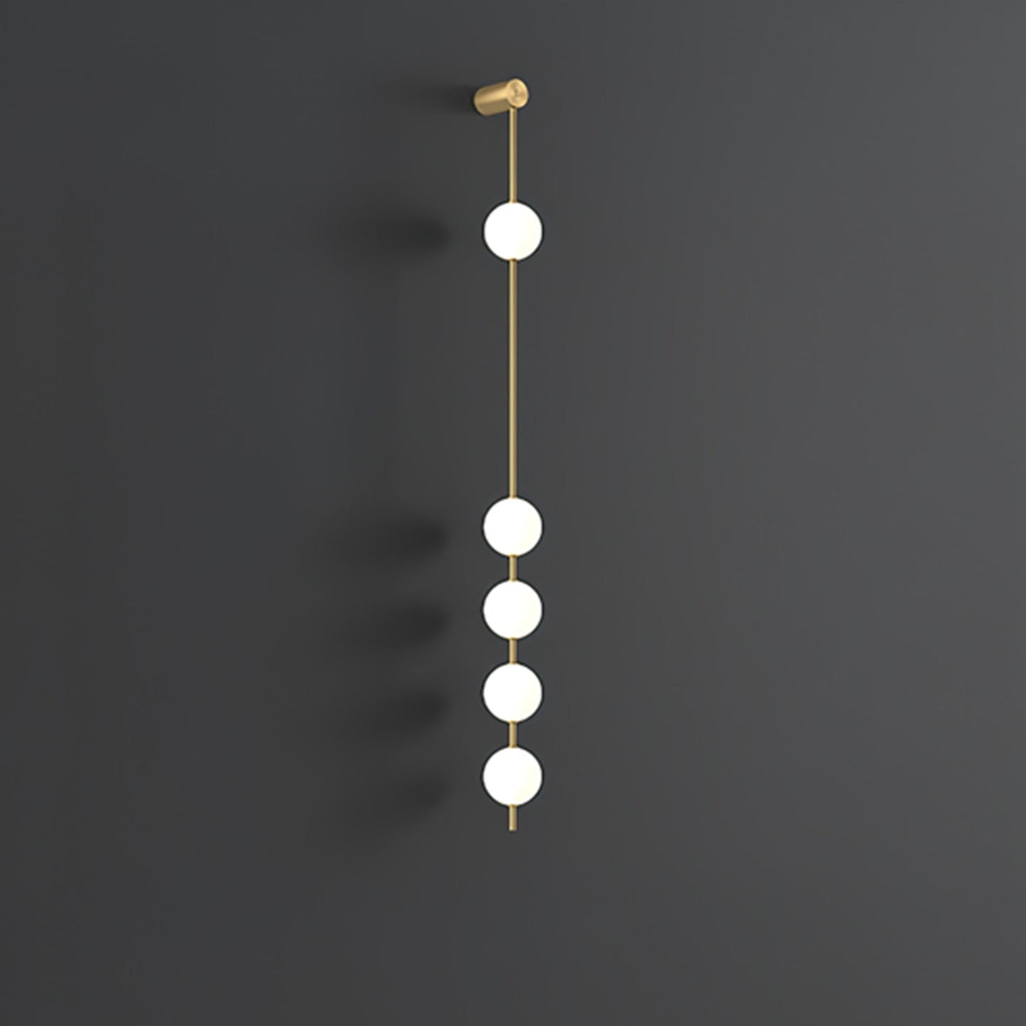 Vertical Balls Minimalist Crystal Wall Lamp