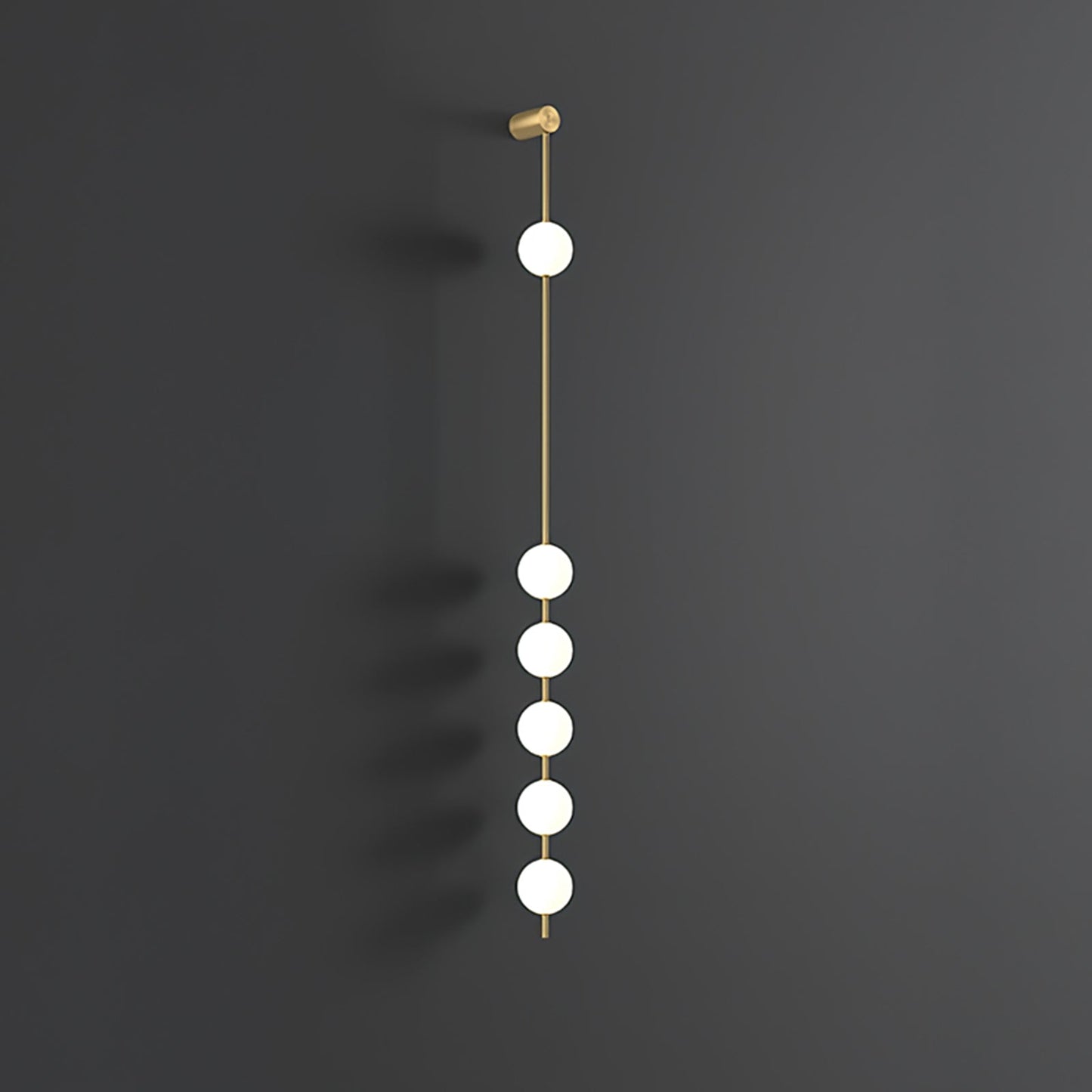 Vertical Balls Minimalist Crystal Wall Lamp