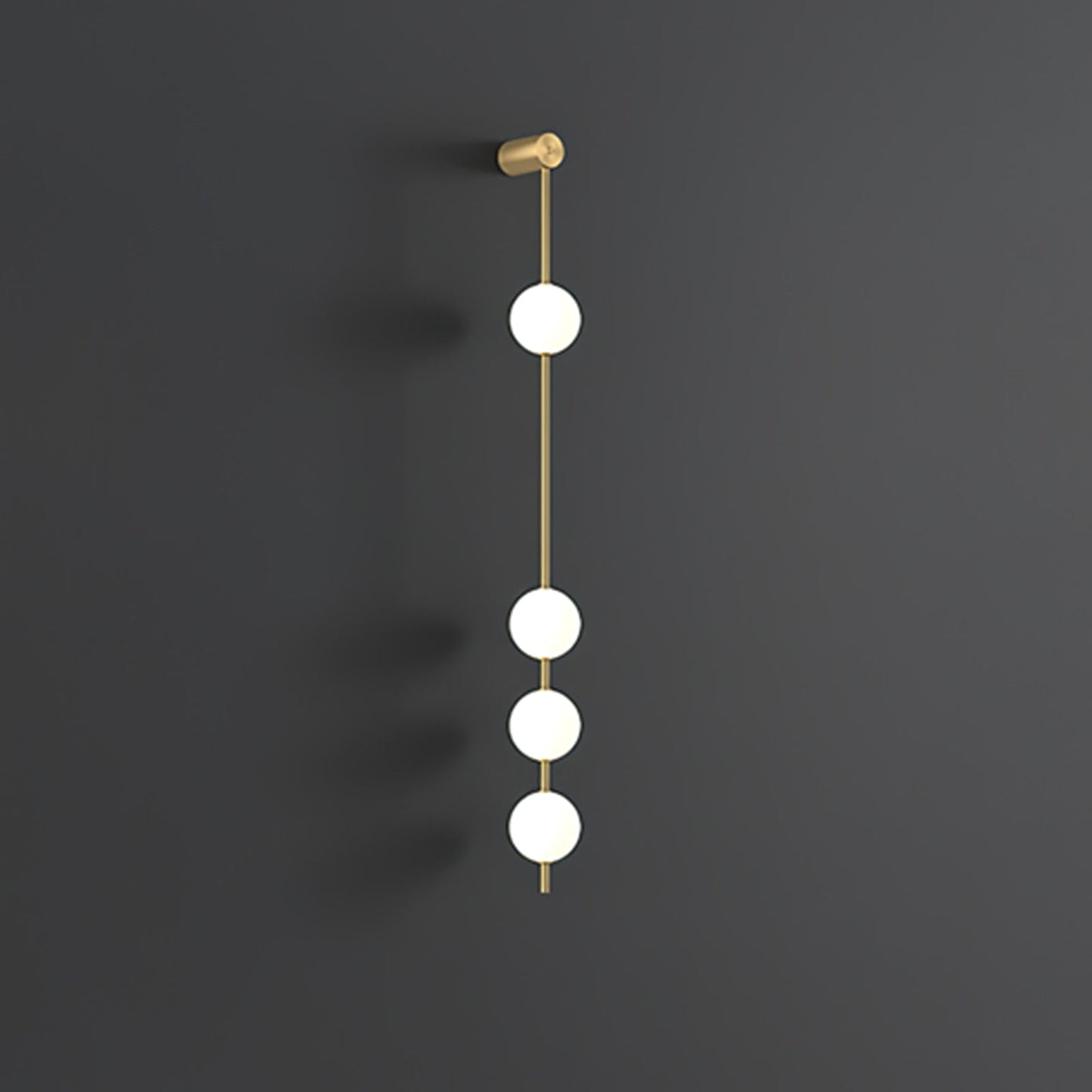 Vertical Balls Minimalist Crystal Wall Lamp