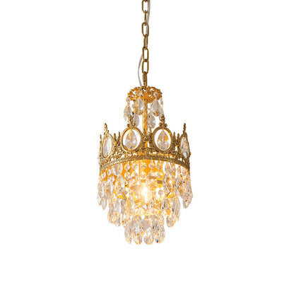 Crystal Vintage Metal Chandelier