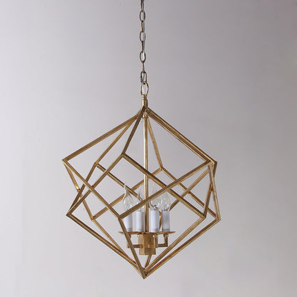 Voss Geometric Eclectic Metal Pendant Light