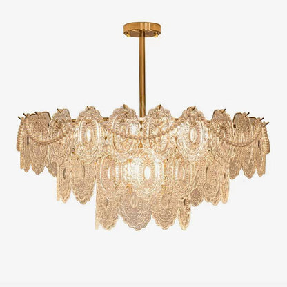 Wave Pearl Modern Crystal Chandelier