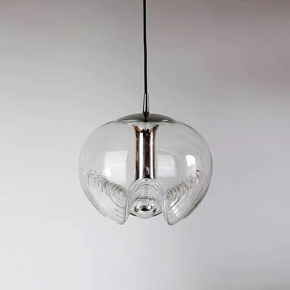 Wave Mid-century Crystal Pendant Light