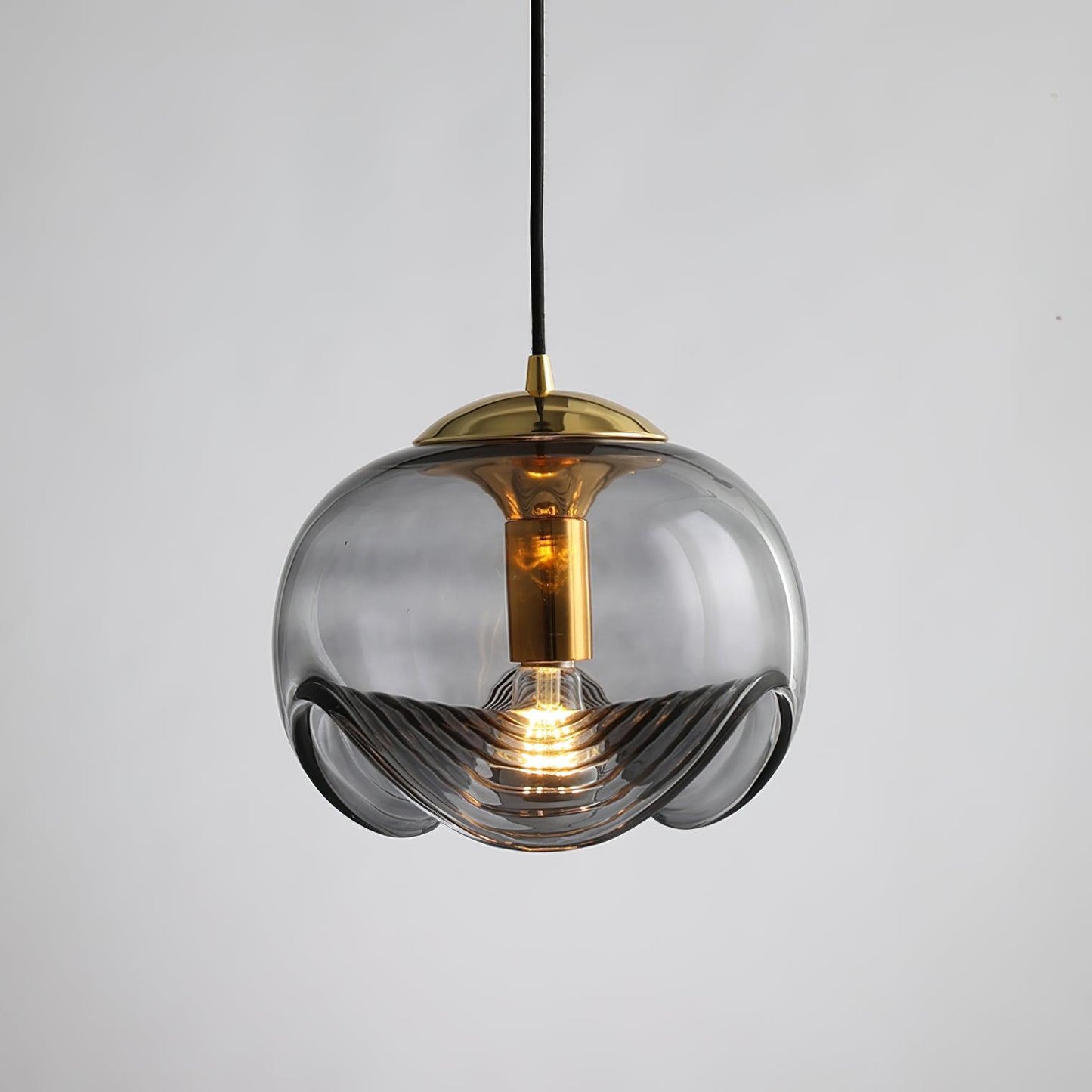 Wave Mid-century Crystal Pendant Light