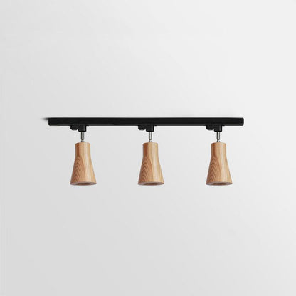 Wood Track Modern Metal Ceiling Lamp