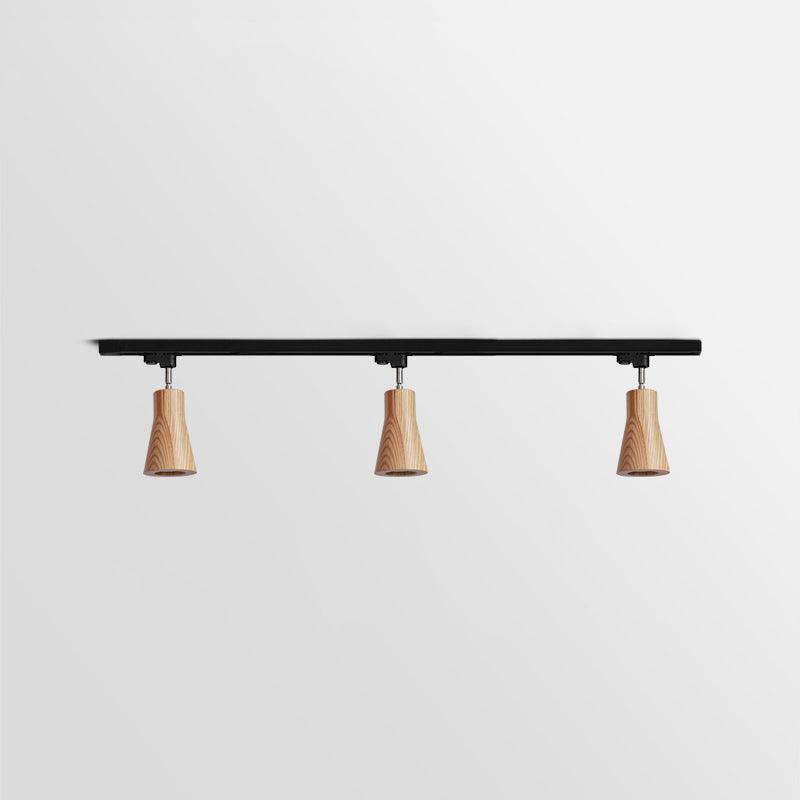 Wood Track Modern Metal Ceiling Lamp