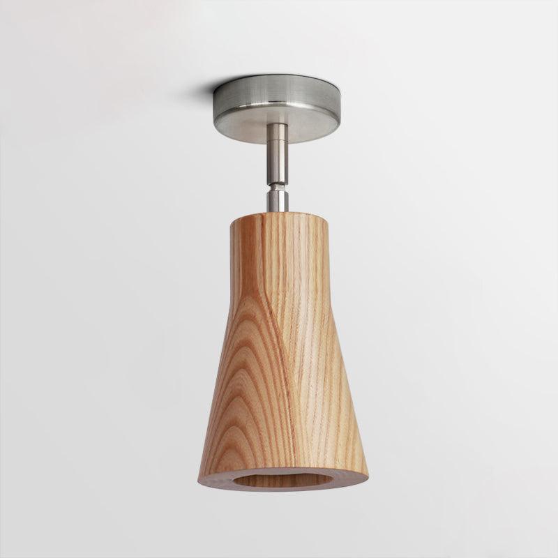 Wood Track Modern Metal Ceiling Lamp