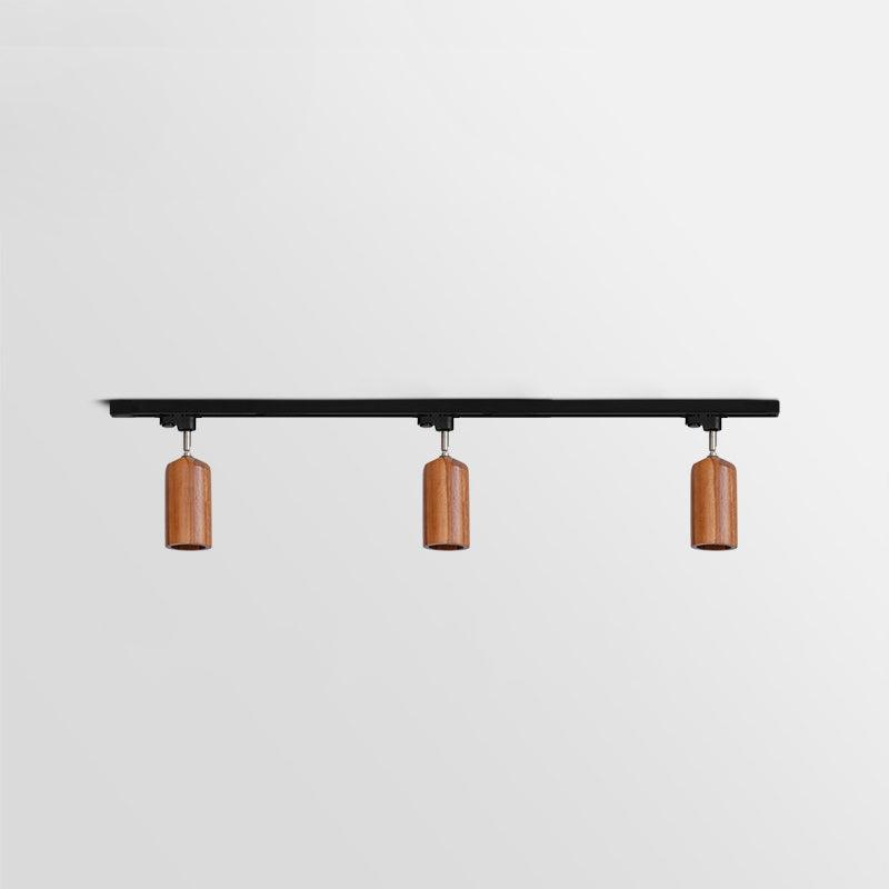 Wood Track Modern Metal Ceiling Lamp