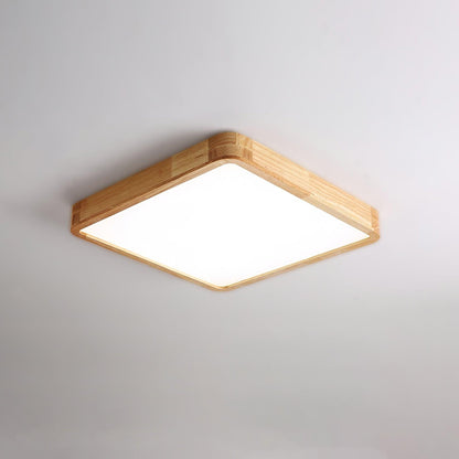 Wooden Geometric Modern Wood Ceiling Light