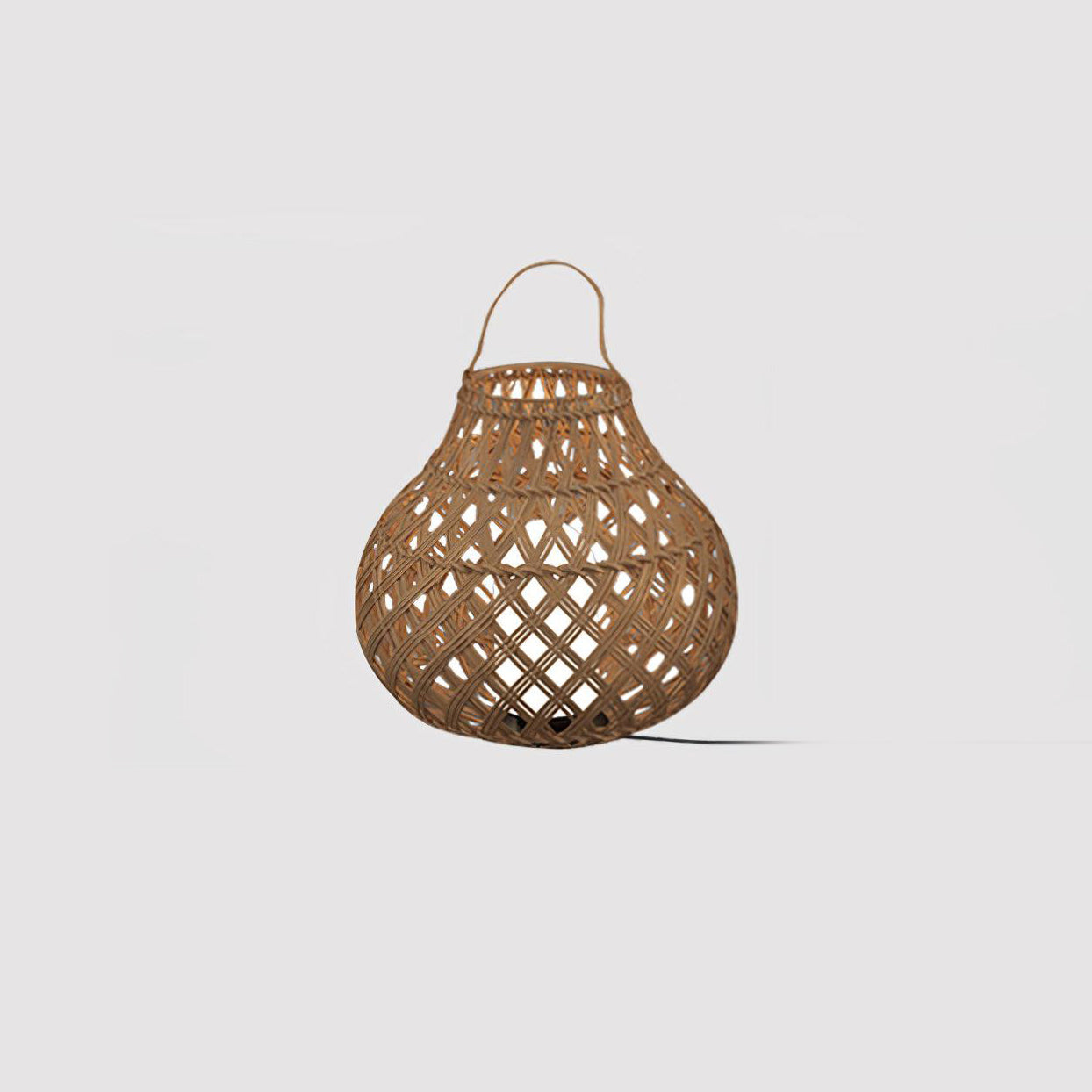 Woven Sphere Lantern Classic Metal Outdoor Lamp