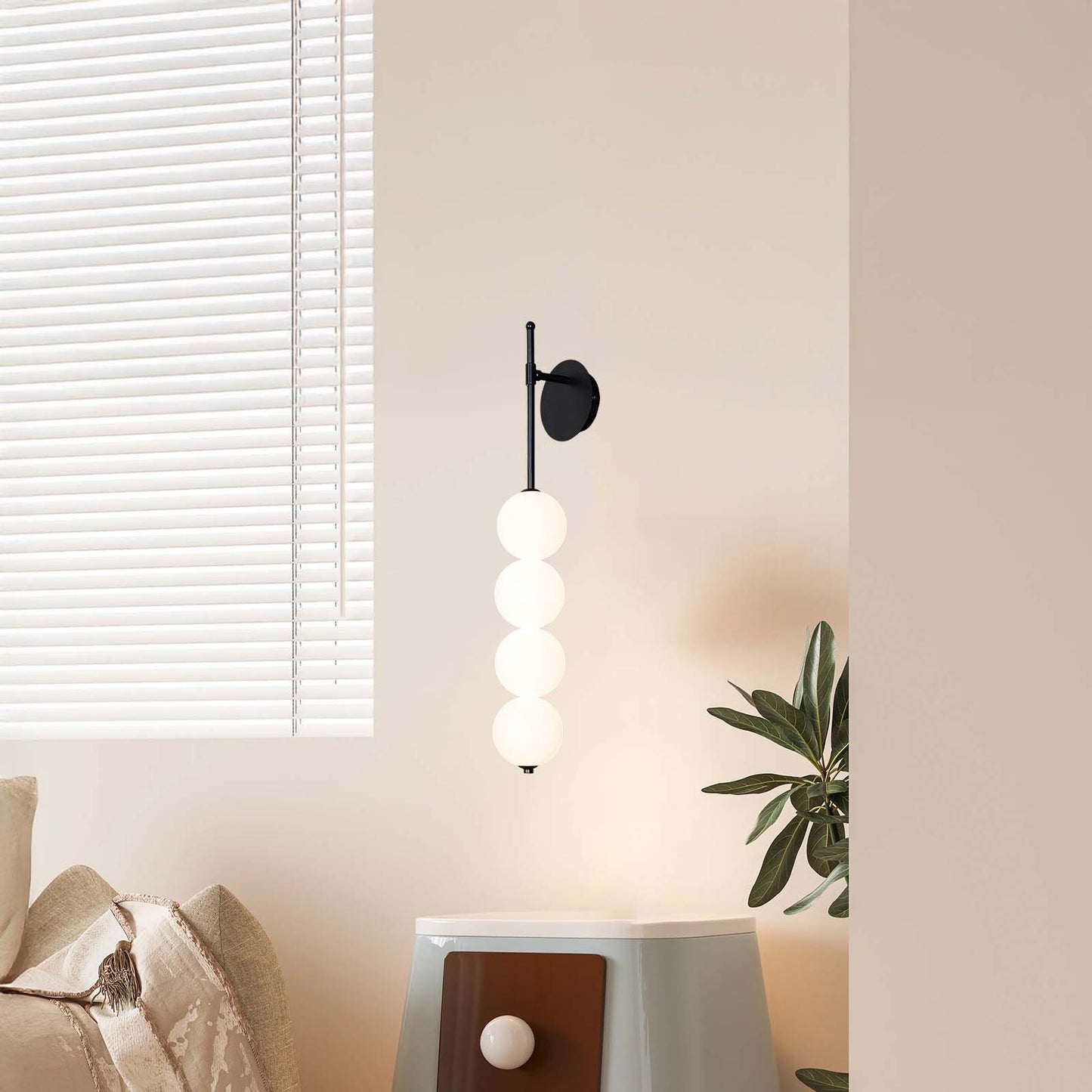 Abacus Eclectic Crystal Wall Lamp