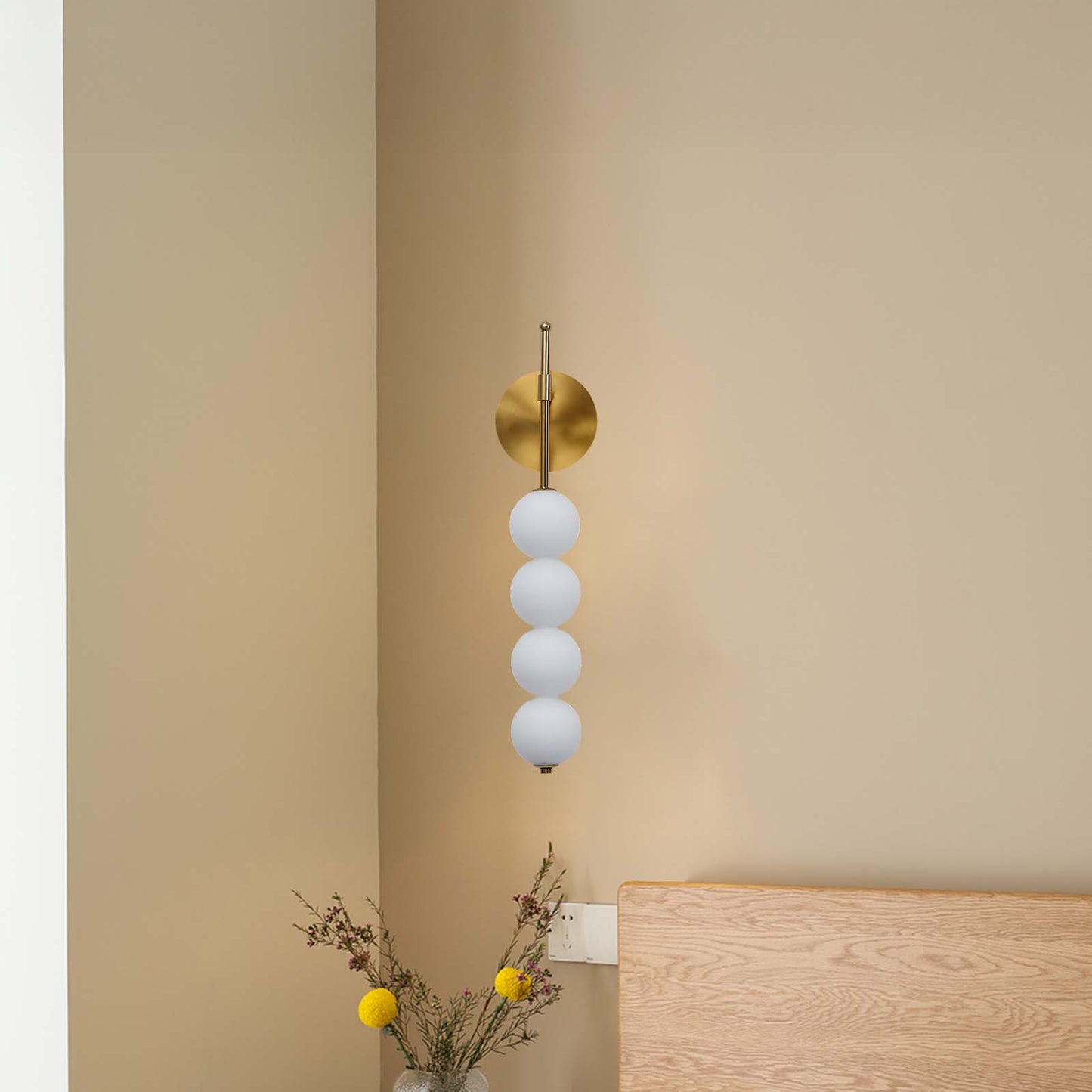 Abacus Eclectic Crystal Wall Lamp