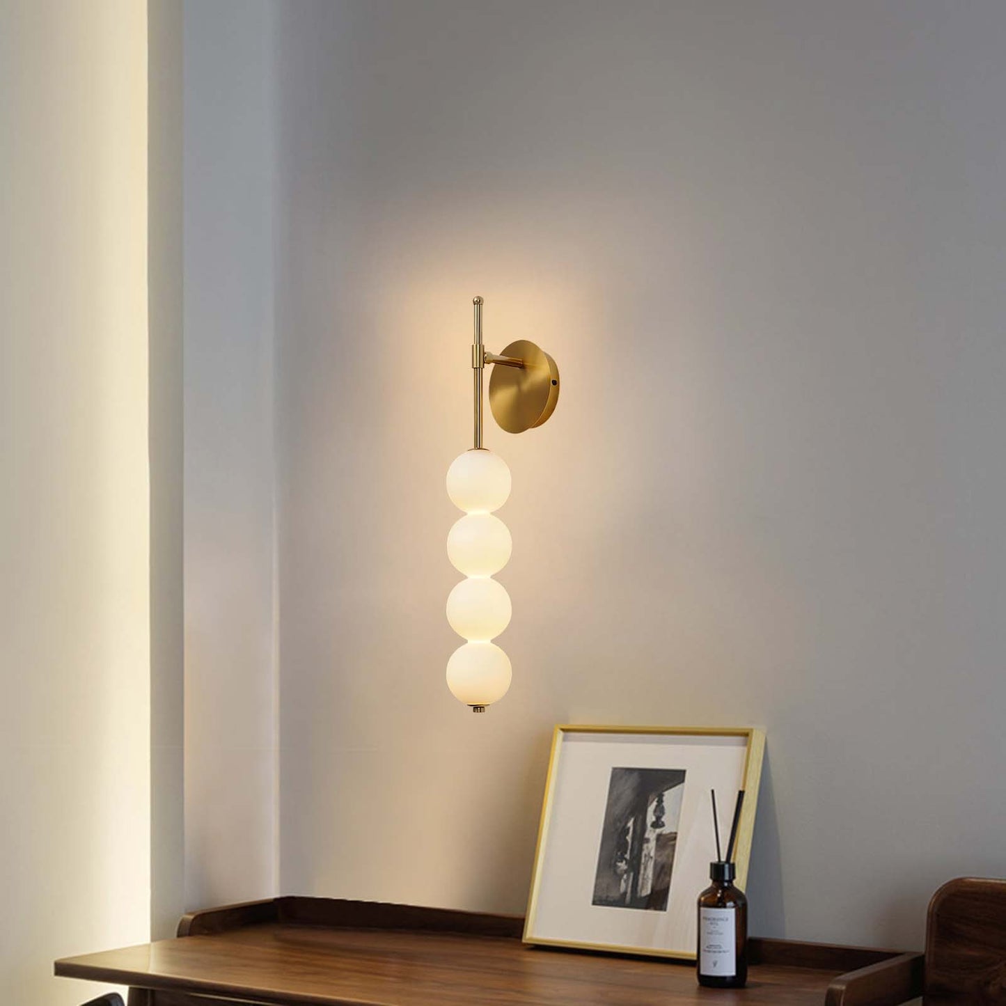 Abacus Eclectic Crystal Wall Lamp