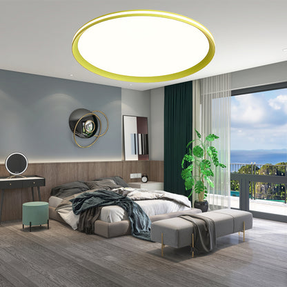 Acrylic Circular LED Modern Metal Ceiling Light