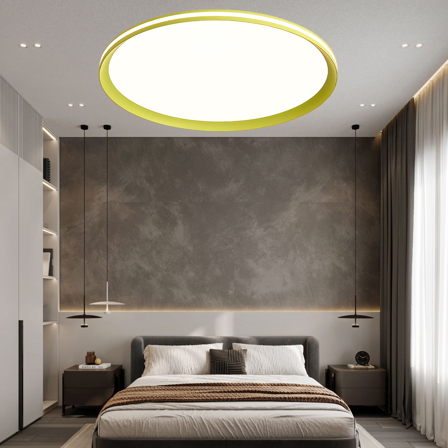 Acrylic Circular LED Modern Metal Ceiling Light