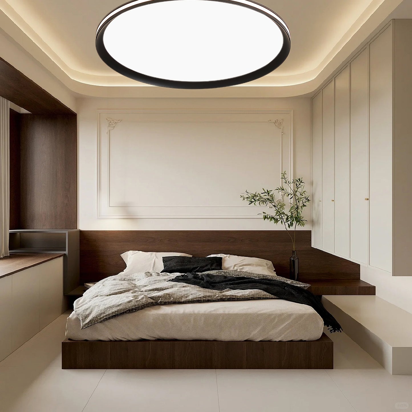 Acrylic Circular LED Modern Metal Ceiling Light