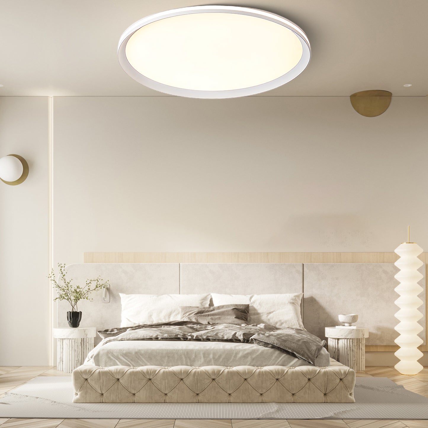 Acrylic Circular LED Modern Metal Ceiling Light