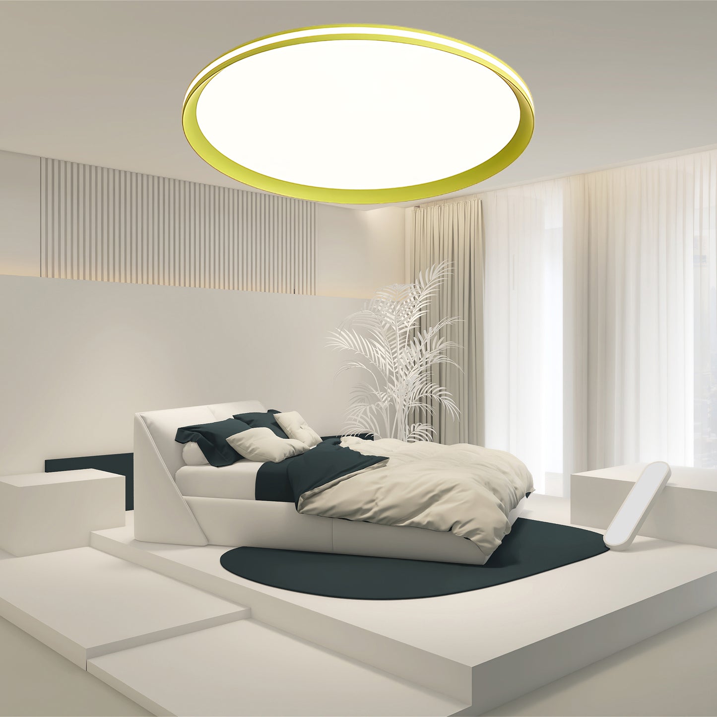 Acrylic Circular LED Modern Metal Ceiling Light